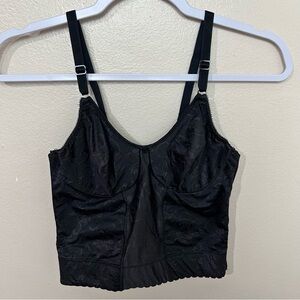 Bali Black Vintage floral Shapewear Top